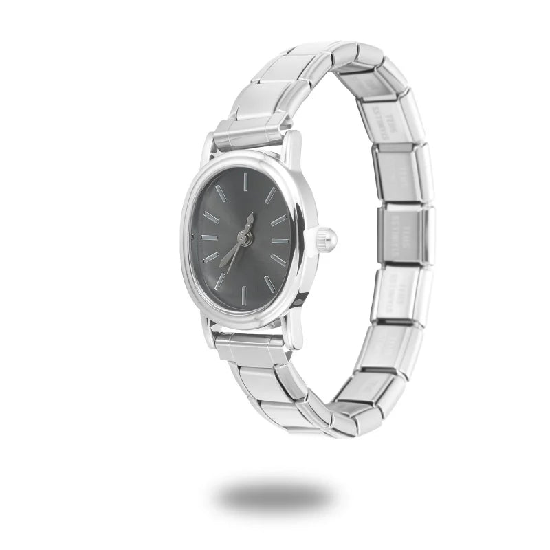 Montre Simple en acier inoxydable pour femmes, adaptée au Bracelet de 9mm, pour étudiant, ami, femme, anniversaire, bijoux à bricoler soi-même, cadeau, vente en gros