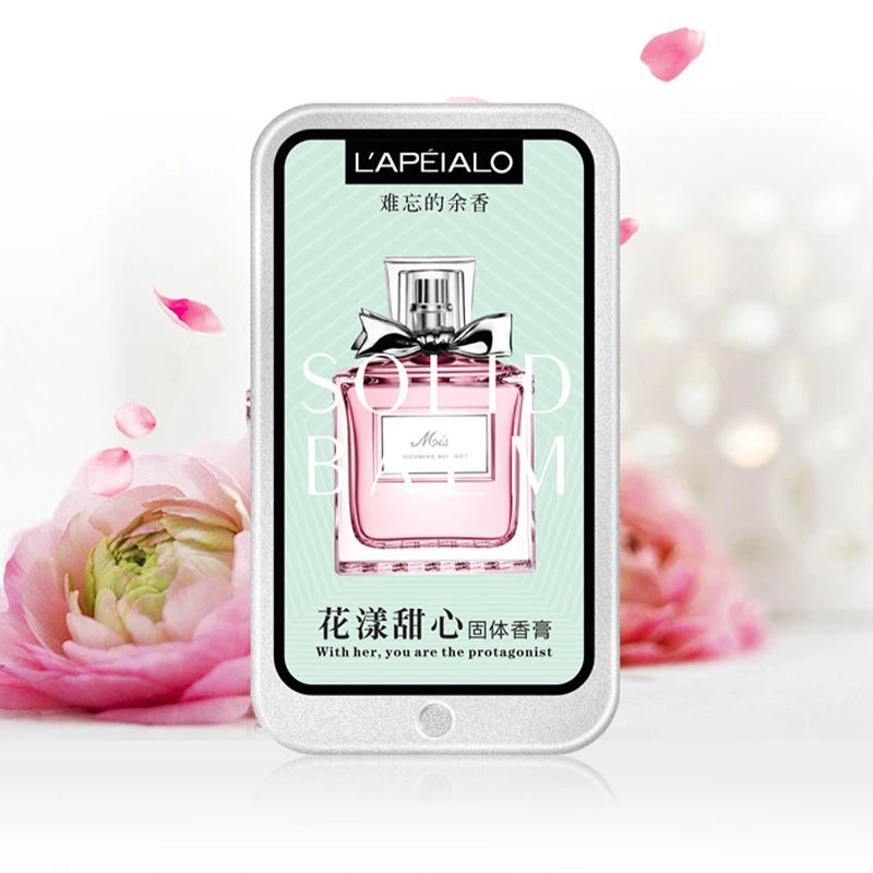 Baume solide parfumé aux phéromones pour femme, parfum longue durée, fragrance légère, baume parfumé solide portable