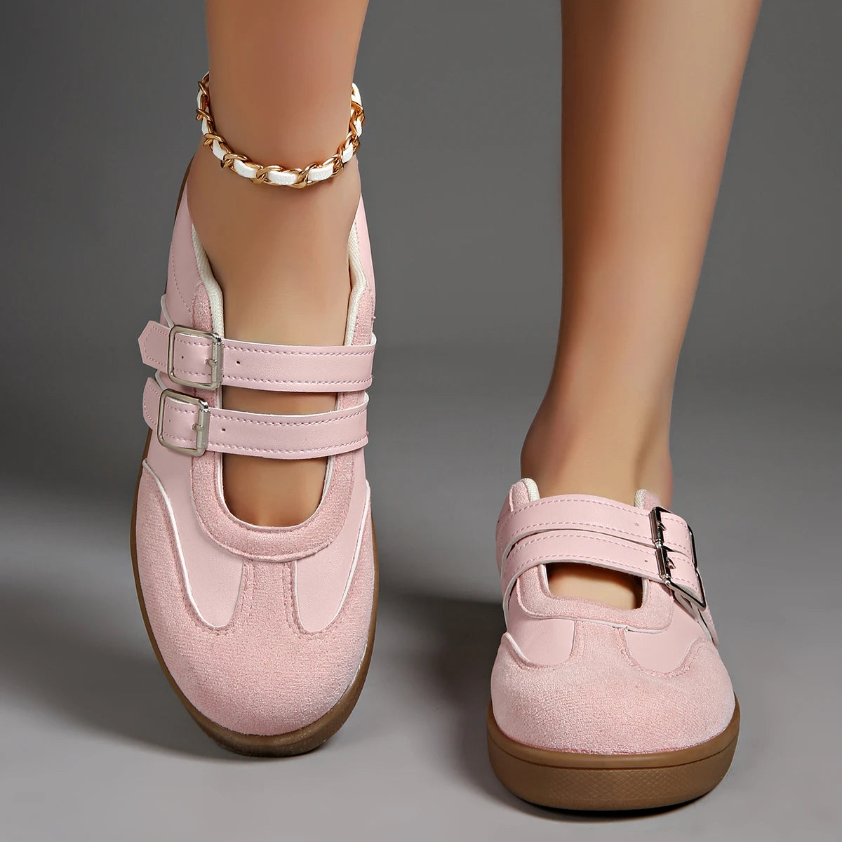 Chaussures De sport pour femmes, baskets à la mode, mocassins plats peu profonds, chaussures De marche, de Ballet, tendance, confortables, Zapatillas De Mujer