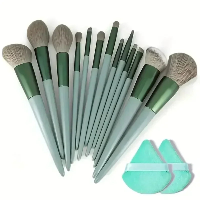 Ensemble de pinceaux de maquillage professionnels - Pinceaux Kabuki et estompeurs doux et moelleux pour fond de teint, poudre, fard à paupières |   Kit d'outils de beauté