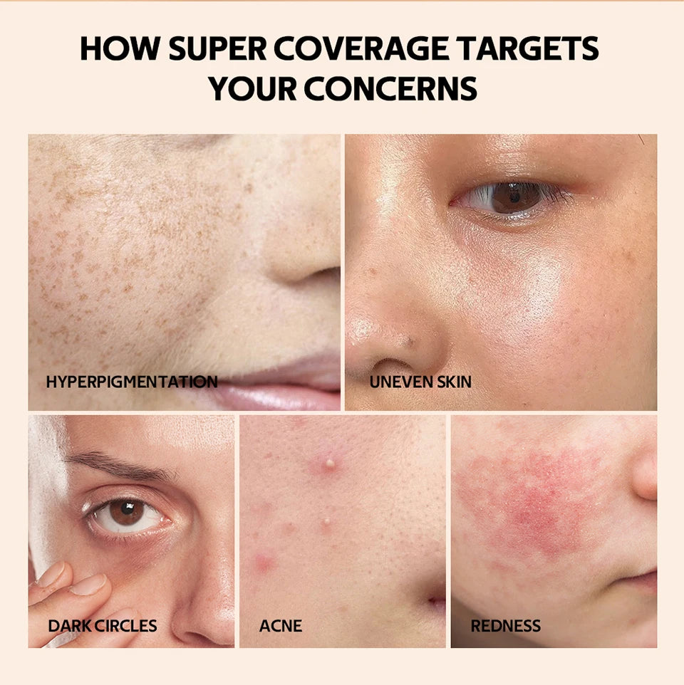 Fond de teint mat à couvrance longue durée, crème multi-usages sans huile, surligneur et retouche, produits de maquillage pour le visage pour femmes
