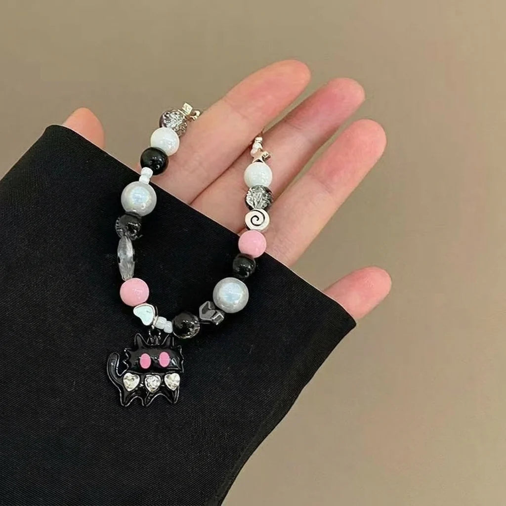 Bracelet pour femme, bracelet artisanal de niche, bracelet perlé, bijoux en perles de verre mignonnes pour sorties décontractées, rendez-vous avec des amis, vacances