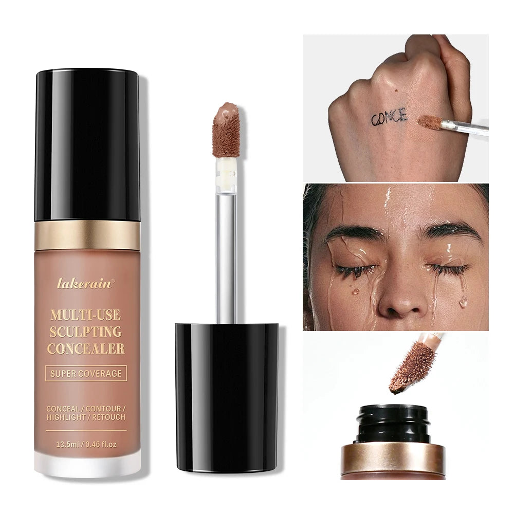 Fond de teint mat à couvrance longue durée, crème multi-usages sans huile, surligneur et retouche, produits de maquillage pour le visage pour femmes