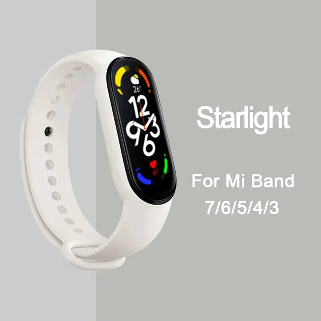 Bracelet pour Mi Band 6 7 Bracelet Sport silicone montre Bracelet Miband6 band4 correa ceinture pour Xiaomi mi band 3 4 5 6 7 accessoires