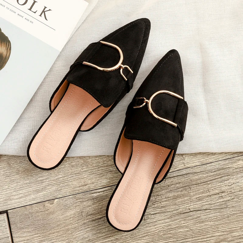 Chaussures plates femmes printemps/automne Chaussures plaques extérieur Mules Chaussures Zapatos Planos De Mujer décontracté Sapatilha Feminina mocassins