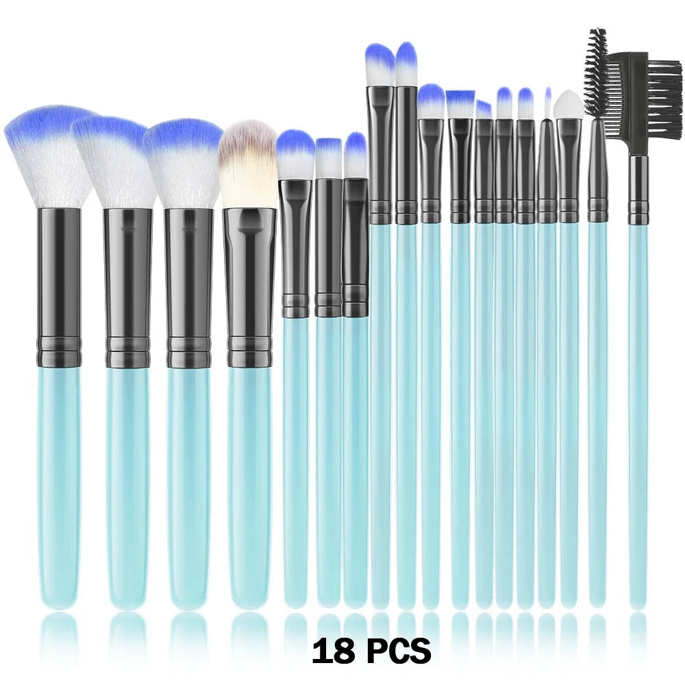 Nouvel ensemble de 10/32 pinceaux de maquillage doux et moelleux pour poudre, fond de teint, contour, fard à joues, correcteur, fard à paupières, estompeur et illuminateur – Outil de beauté