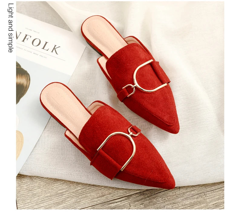 Chaussures plates femmes printemps/automne Chaussures plaques extérieur Mules Chaussures Zapatos Planos De Mujer décontracté Sapatilha Feminina mocassins